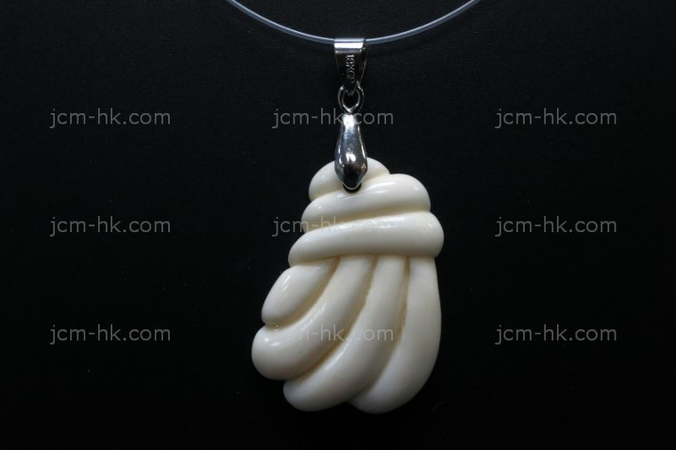 25X35mm Buffalo Bone Dangling Designer Bead Pendant [z1439]