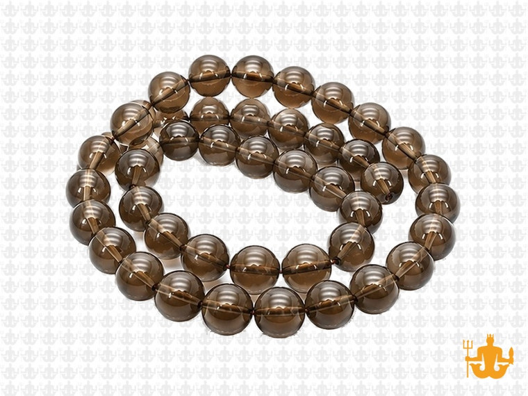 8mm Smoky Topaz Round Beads 15.5" synthetic [8a8]