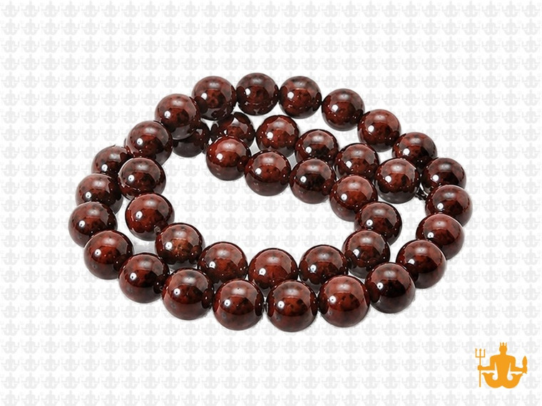8mm Mahogany Obsidian Round Beads 15.5" natural [8b28]