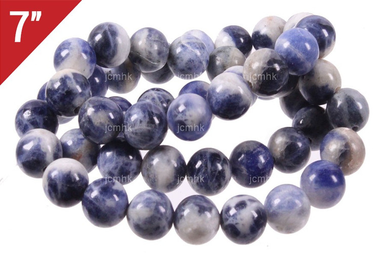 6mm Sodalite Round Loose Beads About 7" natural [i6r24]