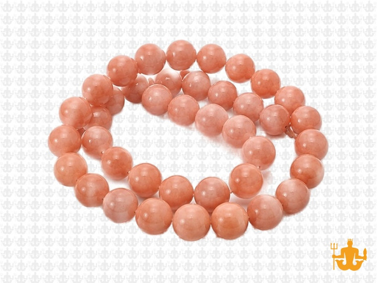 8mm Apricot Jade Round Beads 15.5" natural [8b5h]
