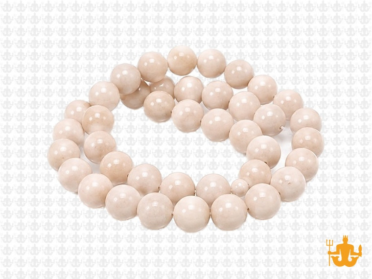 8mm River Fossil Round Beads 15.5" natural [8c34]