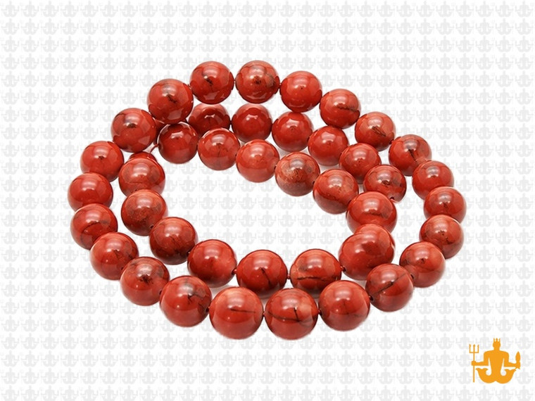 8mm Red Jasper Round Beads 15.5" natural [8r12]