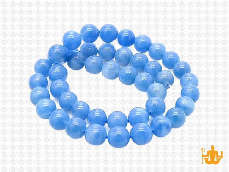 8mm Larimar Jade Round Beads 15.5" dyed [8c57]
