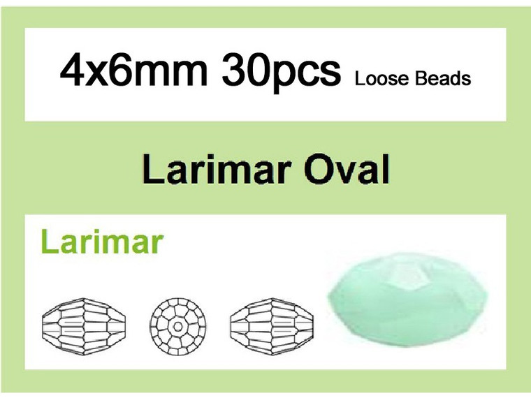 4x6mm Green Opal Crystal Faceted Rice Loose Beads 30pcs. [iuc11b3]