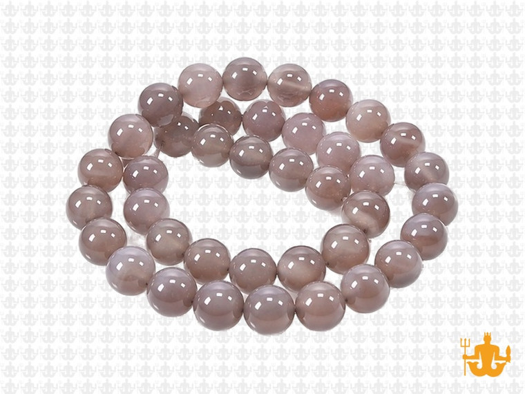 8mm Gray Agate Round Beads 15.5" natural [8r64]