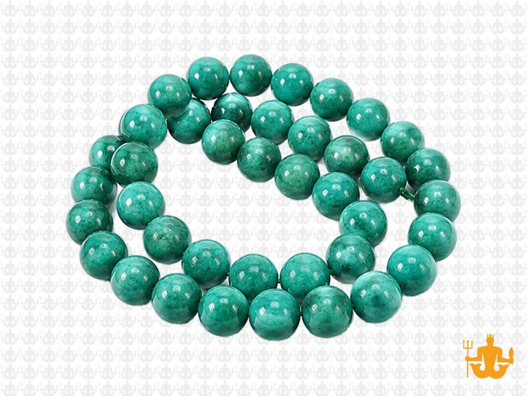 8mm Turquoise Sesame Agate Round Beads 15.5" dyed [8g4t]