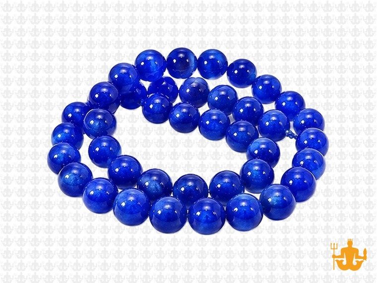 8mm Lapis Ice Quartz Round Beads 15.5" dyed [8r19l]