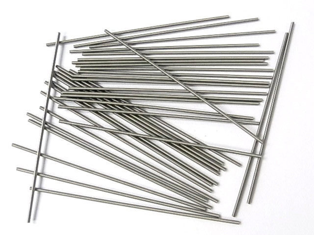 1.5x75mm Steel French Wire 1mm Hole 10pcs. [y417b]