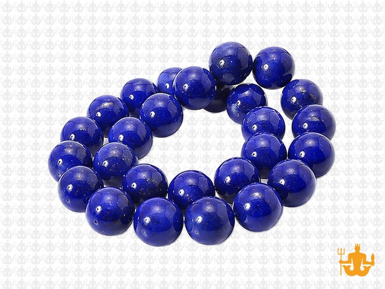 10mm Lapis Lazuli Round Beads 15.5" dyed [10m3]