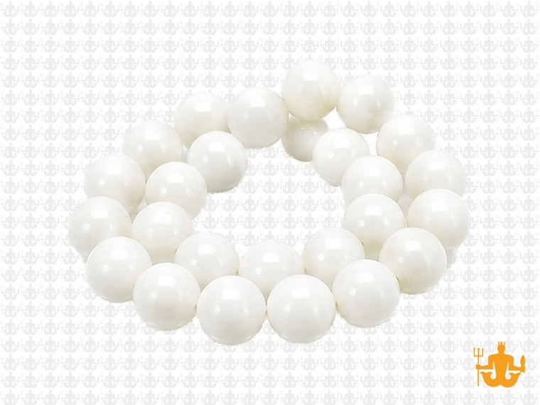 10mm Mother Of Pearl Round Beads 15.5" natural [10d53]