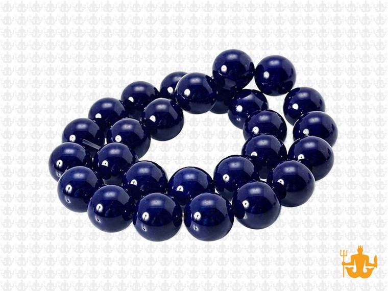 10mm Lapis Jade Round Beads 15.5" dyed [10b5l]