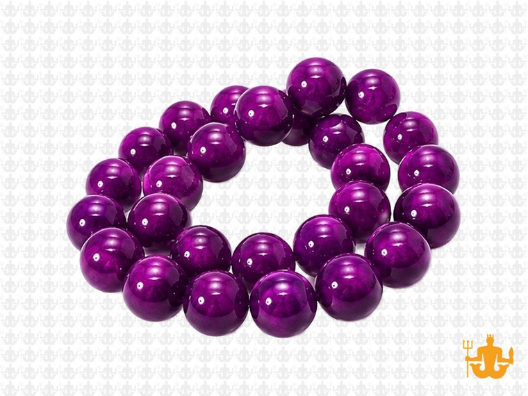 10mm Fuchsia Jade Round Beads 15.5" dyed [10b5m]