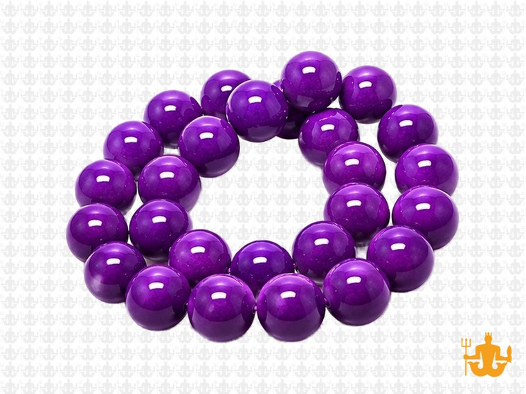 10mm Purple Magnesite Round Beads 15.5" [10tp]