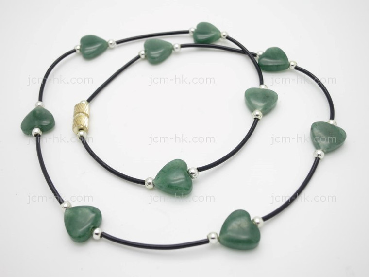 12mm Aventurine Necklace 18" [e3022]