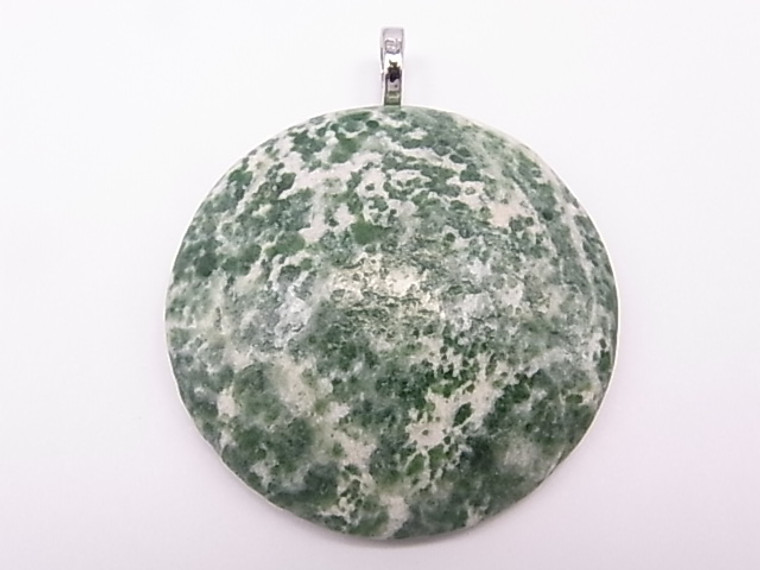 38mm Tree Agate Cabochon Pendant [e329]