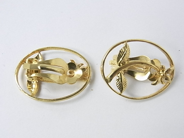 14K Gold Plated 22x28mm Earring [e421]
