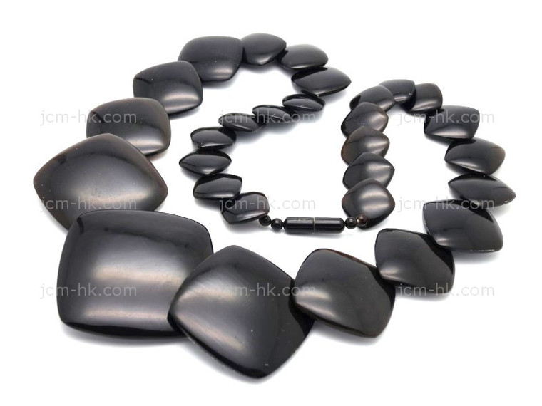 18-55mm Buffalo Horn Necklace 24" [z8134]