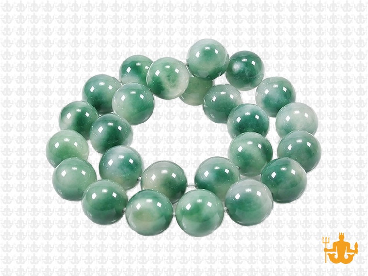 10mm Moss Jade Round Beads 15.5" dyed [10c61]