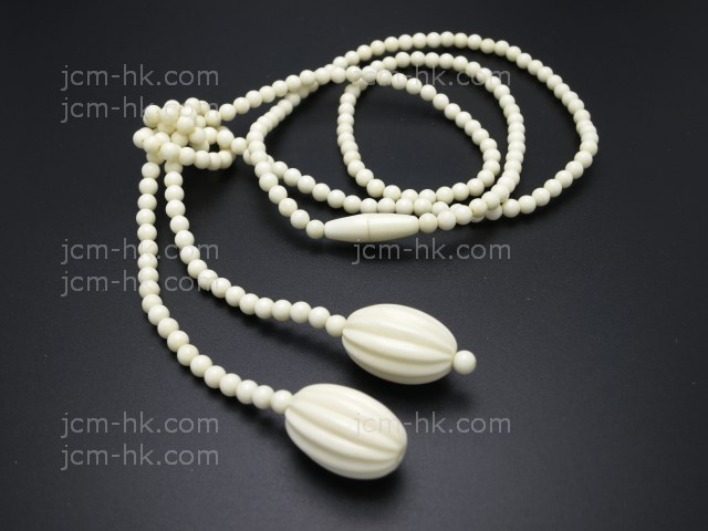14x20mm Buffalo Bone Necklace 32" [z7875]