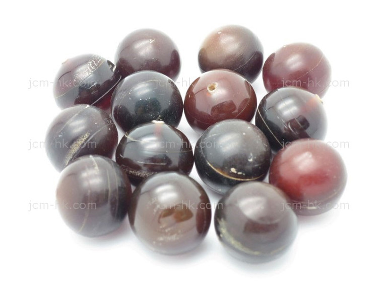 18mm Buffalo Horn Round Beads 5pcs. [z1961]