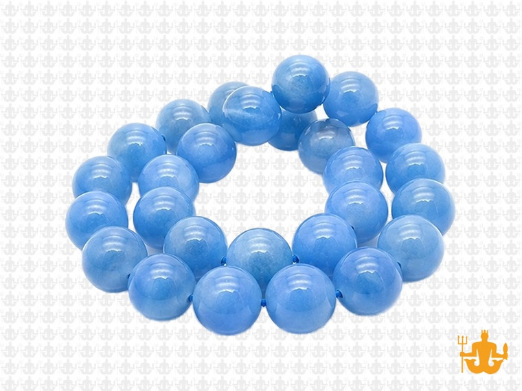 10mm Larimar Jade Round Beads 15.5" dyed [10c57]
