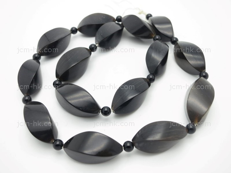 10x22mm Buffalo Horn Necklace 18" [z8232]