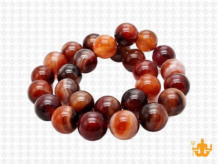 10mm Botswana Agate Round Beads 15.5" natural [10f27]