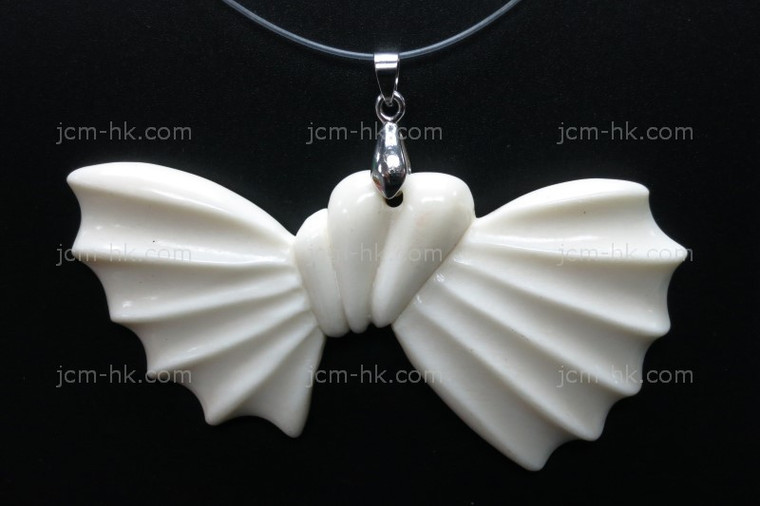 75x38mm Buffalo Bone Designer Bead Pendant [z7149]