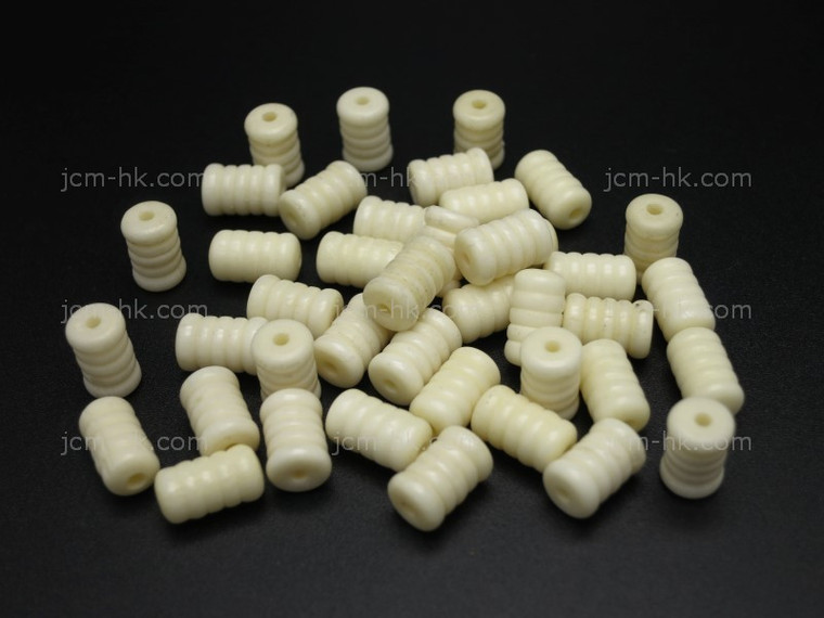 6x9mm Buffalo Bone Tube Beads 36pcs. [z1966]