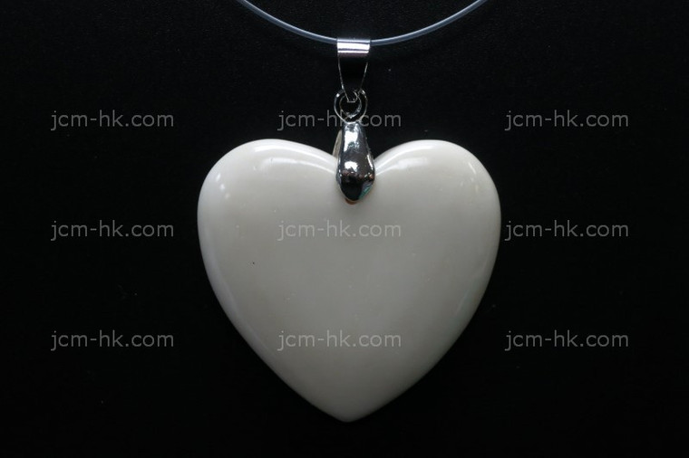 35x35mm Buffalo Bone heart Designer Bead Pendant [z7117]