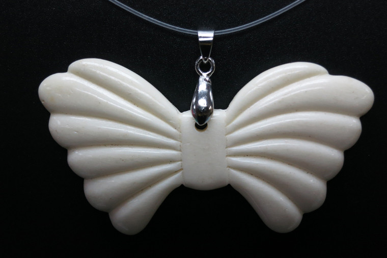 62x35mm Buffalo Bone Designer Bead Pendant [z5511]