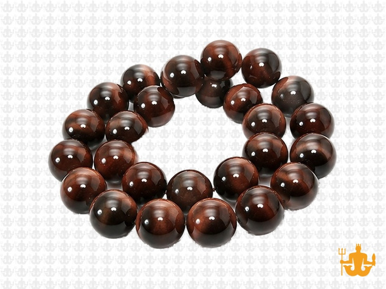10mm Red Tiger Eye Round Beads 15.5" natural [10d6]