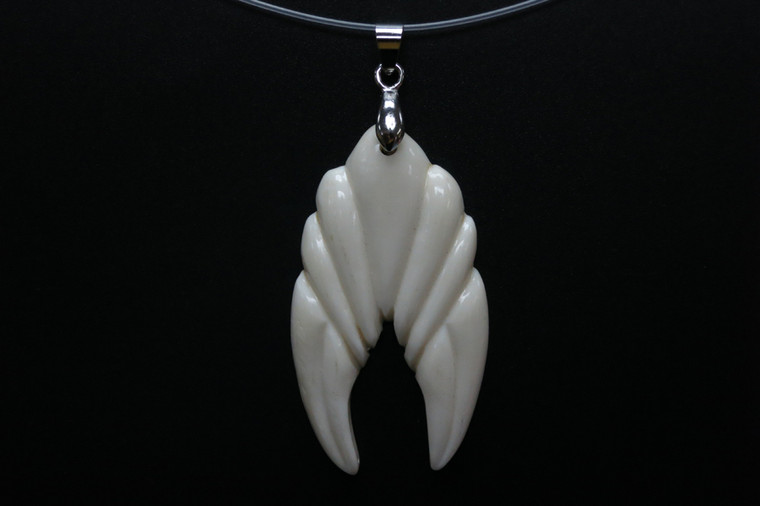 38x52mm Buffalo Bone Designer Bead Pendant [z8350]