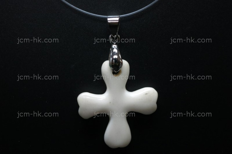 28x30mm Buffalo Bone Designer Designer Bead Pendant [z5186]