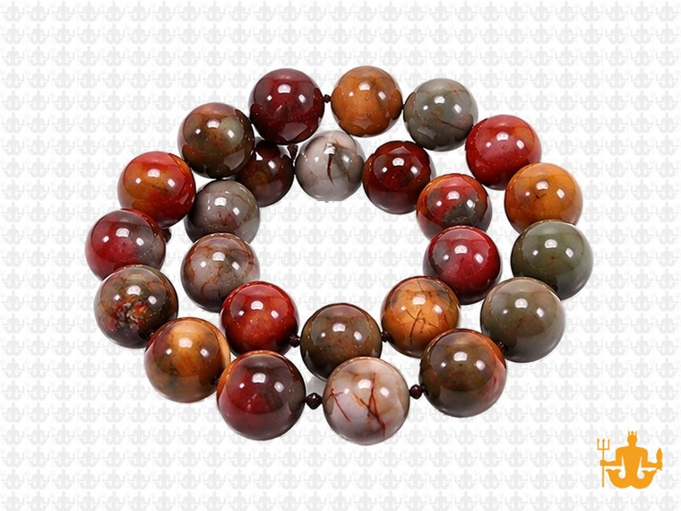 10mm Petrified Wood Agate round beads 15.5" natural [10r38]
