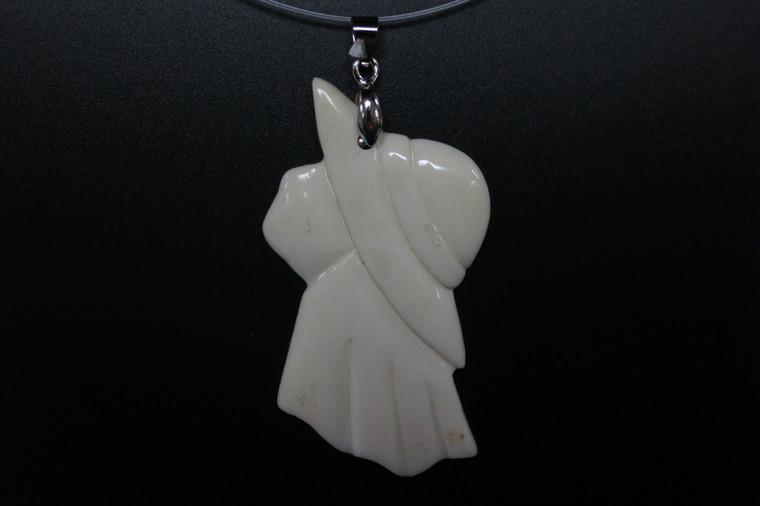 35x62mm Buffalo Bone Beauty Designer Bead Pendant [z5438]