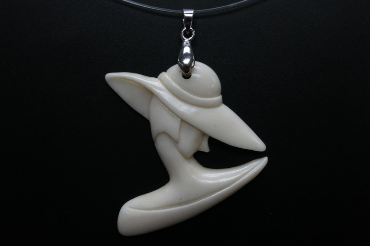 45x45mm Buffalo Bone Beauty Designer Bead Pendant [z5646]