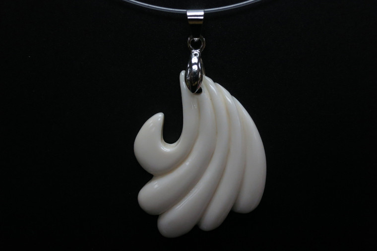 32x42mm Buffalo Bone Designer Bead Pendant [z8342]