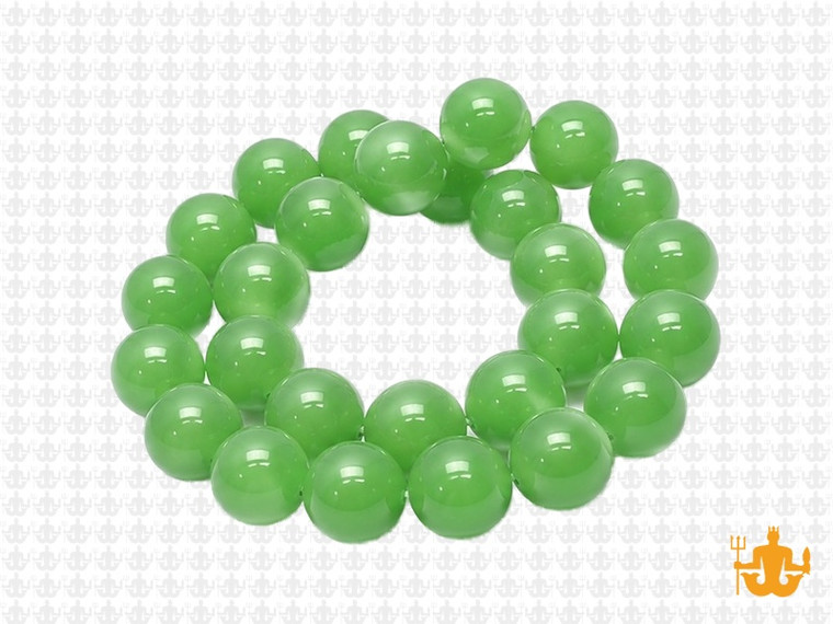 10mm Chrysprase Round Beads 15.5" synthetic [10a71]