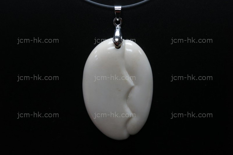 30x45mm Buffalo Bone Designer Designer Bead Pendant [z7138]