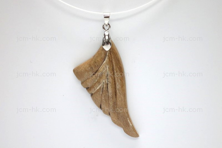25x50mm Wood Designer Bead Pendant [z7157]