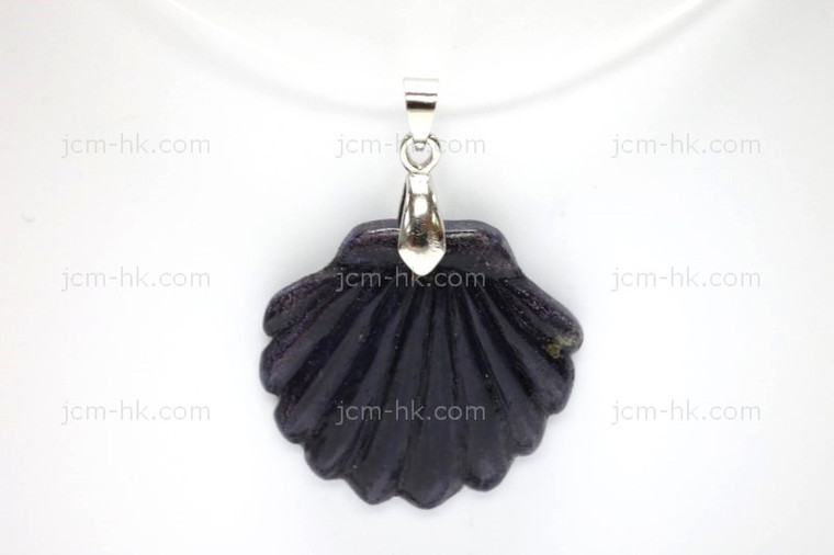 28x28mm Wood Shell Designer Bead Pendant [z7182]