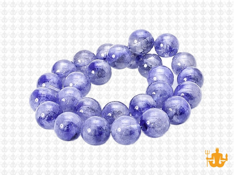 10mm Blueberry Quartz Round Beads 15.5" synthetic [10a42]
