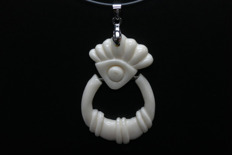 35x55mm Buffalo Bone Dangling Designer Bead Pendant [z5439]