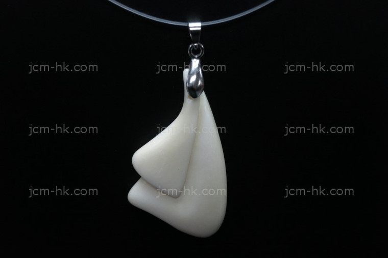 28x42mm Buffalo Bone Carved Designer Bead Pendant [z7038]