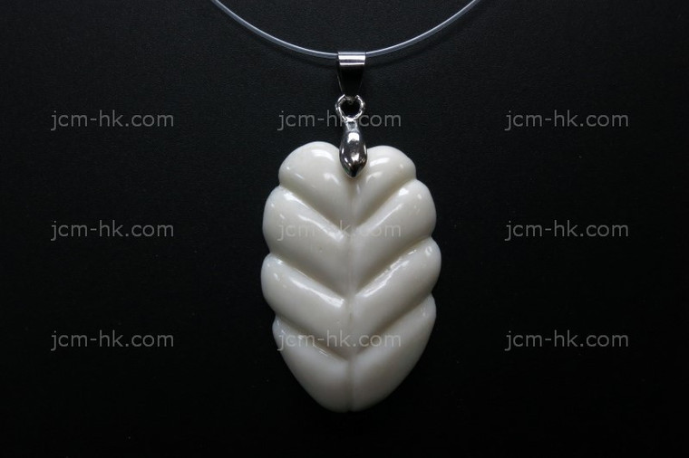 25x35mm Buffalo Bone Carved Designer Bead Pendant [z7420]