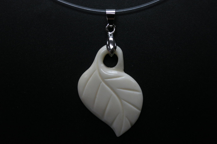 25x38mm Buffalo Bone Designer Bead Pendant [z8313]