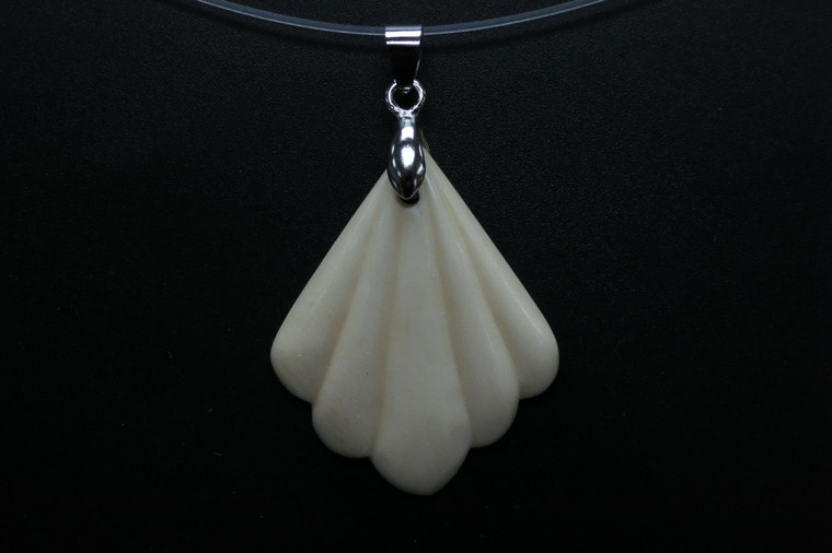 28x38mm Buffalo Bone Designer Bead Pendant [z8315]