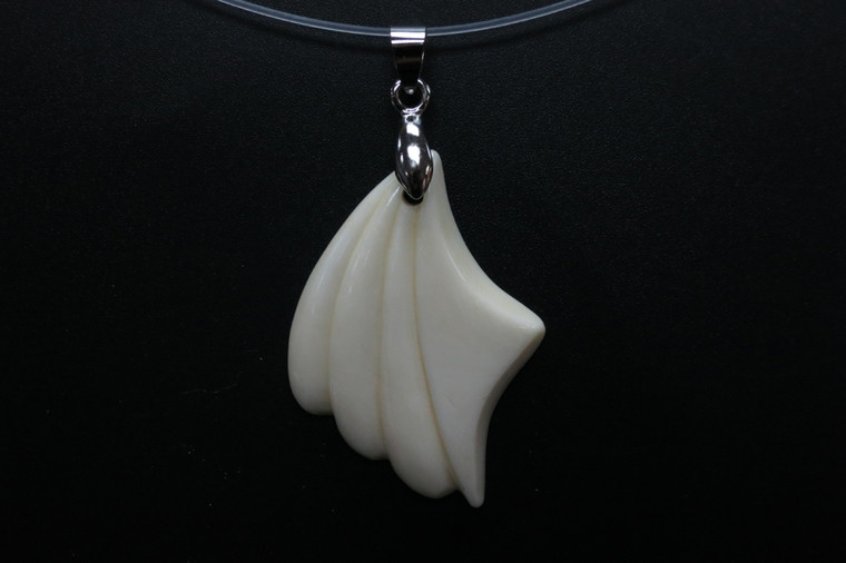 28x38mm Buffalo Bone Designer Bead Pendant [z8318]